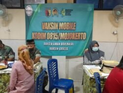 Pantau Layanan Vaksinasi Booster,  Dandim Mojokerto Tegaskan Pentingnya Kesadaran Kesehatan