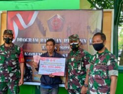 Kasdim 0816 Sidoarjo Tindaklanjuti Kegiatan BTPKLWN Di Koramil 0816/07 Kecamatan Krembung Kabupaten Sidoarjo