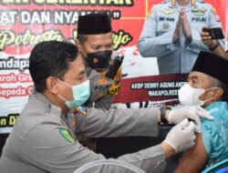 Safari Ramadhan ke Desa Tarik, Polresta Sidoarjo Sediakan 600 Vaksin Booster