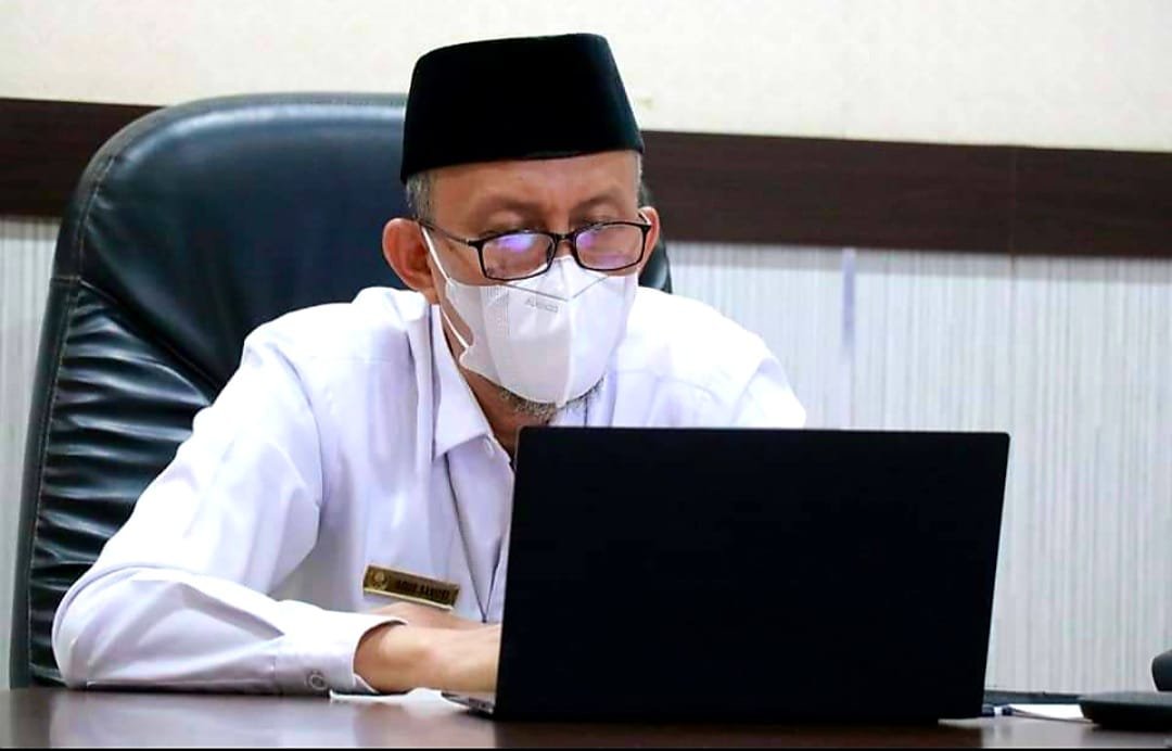 Sekda Tanjabbar Agus Sanusi Ikuti Seminar Kekayaan Intelektual Secara Virtual Roving