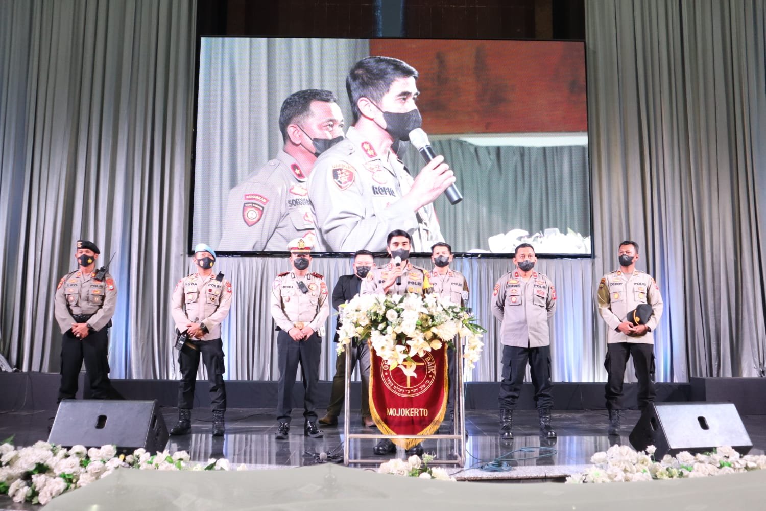 Perayaan Paskah dibulan Ramadhan, Kapolresta Mojokerto Sapa Jemaat Gereja