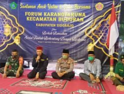Berkah Ramadhan Sosial Tumbuh Berkembang Dengan Bijaksana Forum Karang Taruna Se-Kecamatan Buduran Adakan Santunan Anak Yatim Dan Buka Bersama