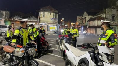 Ratusan Motor di Mojokerto Terjaring Razia