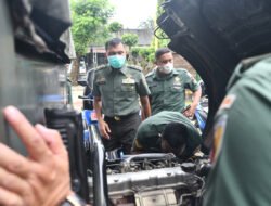 Kasilog Korem 082/CPYJ Cek Fisik Hibah Barang Untuk Kodim 0815/Mojokerto