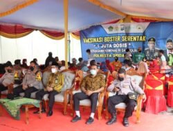 Kapolresta Sidoarjo Ikuti Zoom Meeting 1 Juta Vaksin Booster Jelang Lebaran
