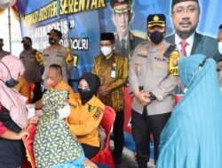 Kapolresta Sidoarjo Ikuti Zoom Meeting 1 Juta Vaksin Booster Jelang Lebaran