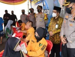 Kapolresta Sidoarjo Ikuti Zoom Meeting 1 Juta Vaksin Booster Jelang Lebaran