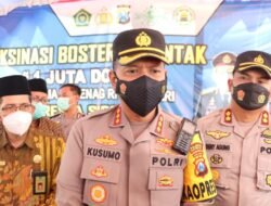 Kapolresta Sidoarjo Ikuti Zoom Meeting 1 Juta Vaksin Booster Jelang Lebaran