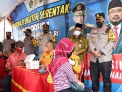 Kapolresta Sidoarjo Ikuti Zoom Meeting 1 Juta Vaksin Booster Jelang Lebaran