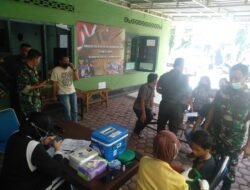 Koramil 0816/05 Tulangan Ikut Sukseskan Percepatan Vaksinasi Boster