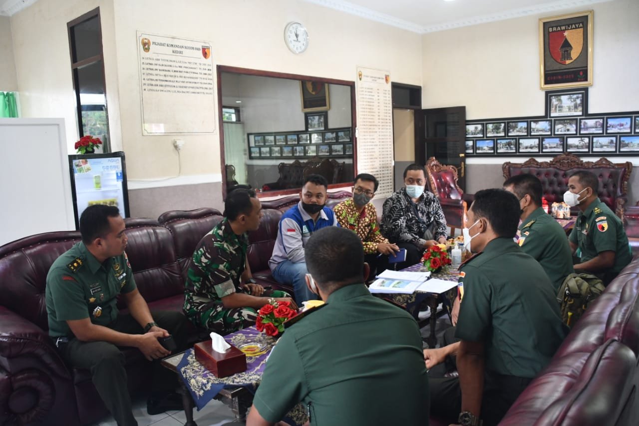 Kasilog Korem 082/CPYJ Kaji Hibah Barang Rehab Bangunan Kodim 0809/Kediri