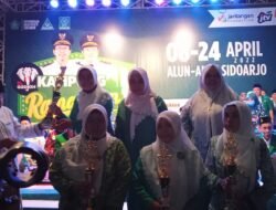 Puncak Peringatan HARLAH GP ANSOR Sidoarjo Ke 88 Dan Fatayat NU Ke 72 Di Gelar Di Alun Alun Sidoarjo