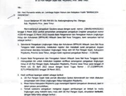 Ditjen GAKKUM Nyatakan UD. Puri Pangan Sejati Cemari Lingkungan, Barracuda Minta Kapolres Mojokerto Tetapkan Tersangka