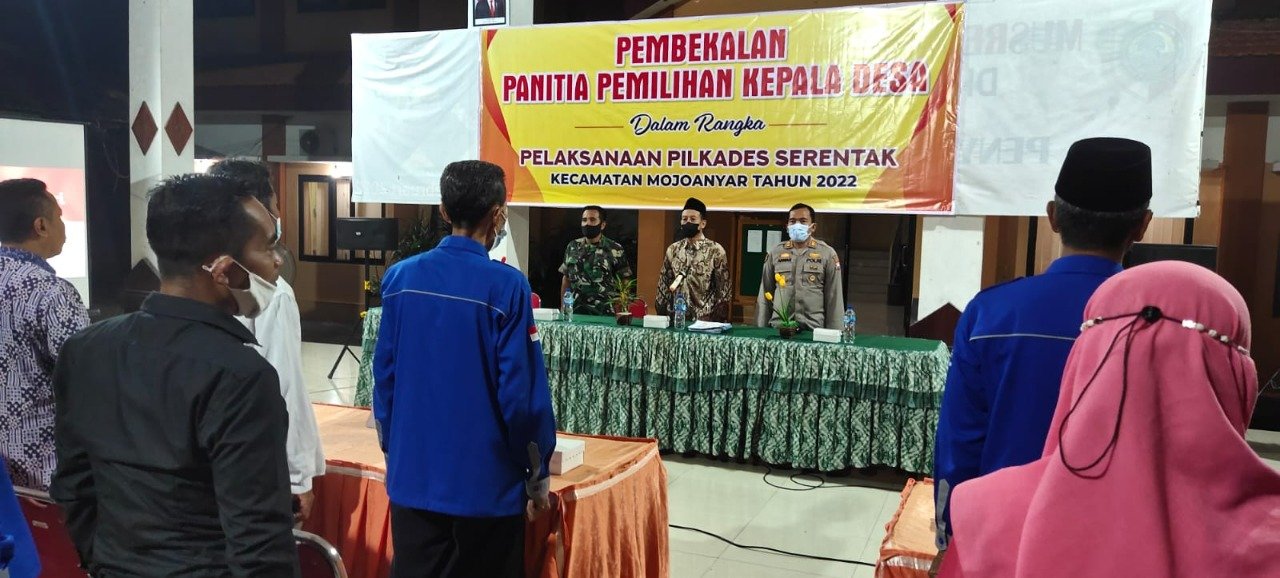 Bekali Pilkades Serentak, Danpos Mojoanyar Sampaikan Hal Ini