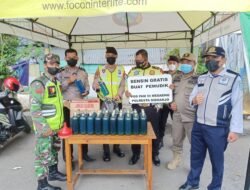 Polresta Sidoarjo Sediakan BBM Gratis bagi Pemudik Roda Dua