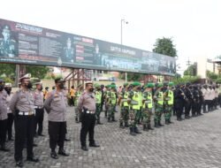 Kapolresta Sidoarjo Pimpin Apel Pengamanan Malam Hari Raya Idul Fitri