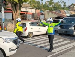 Lakukan Rekayasa Lalu Lintas, Polres Magetan Juga Siagakan Tim Drogba di Kawasan Wisata Sarangan
