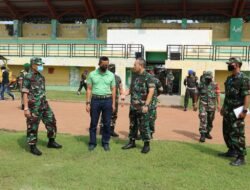 Kasdam V/Brw Tinjau Stadion Merdeka Jombang