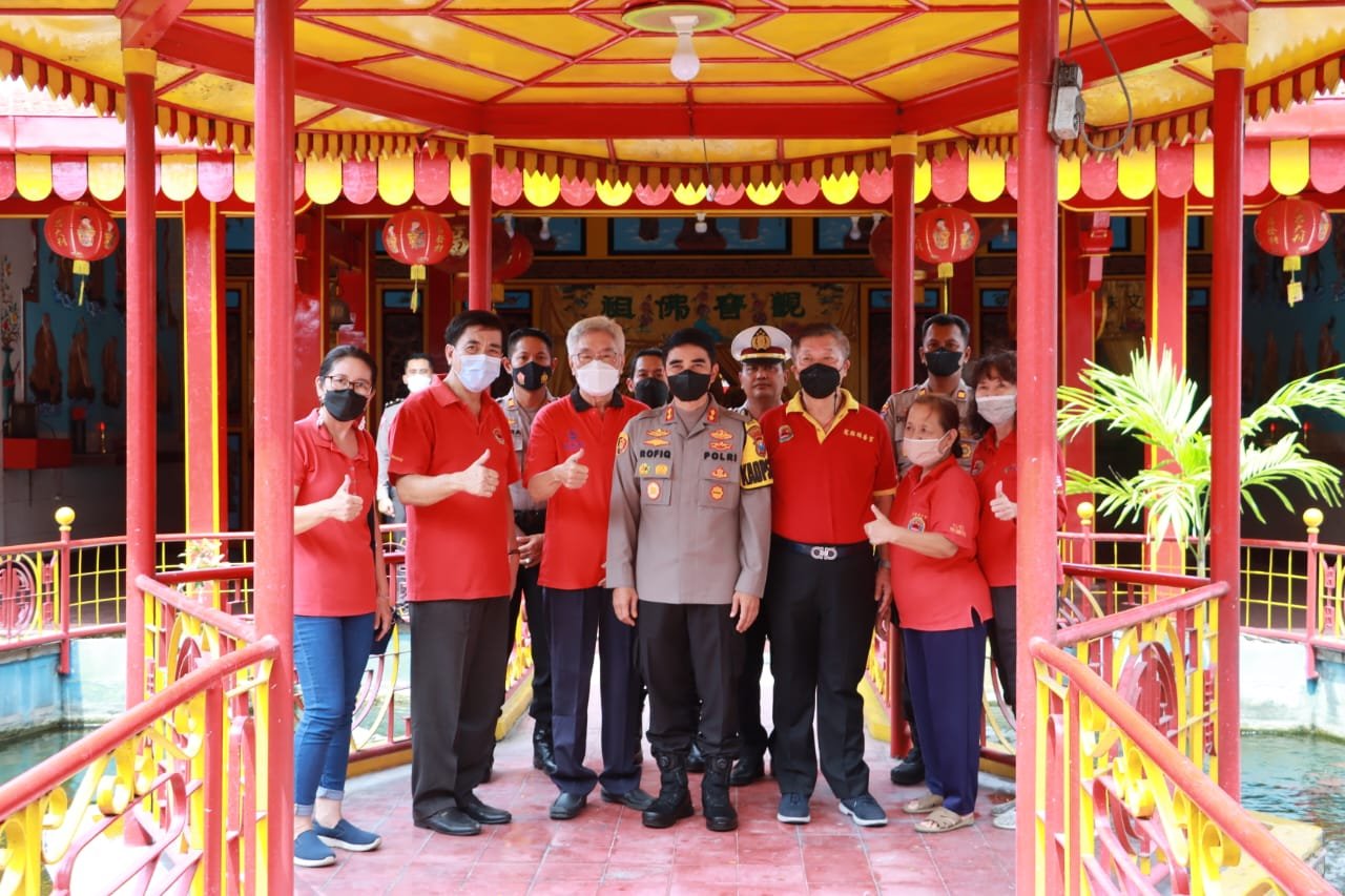 Kapolresta Mojokerto Silaturahmi ke Vihara