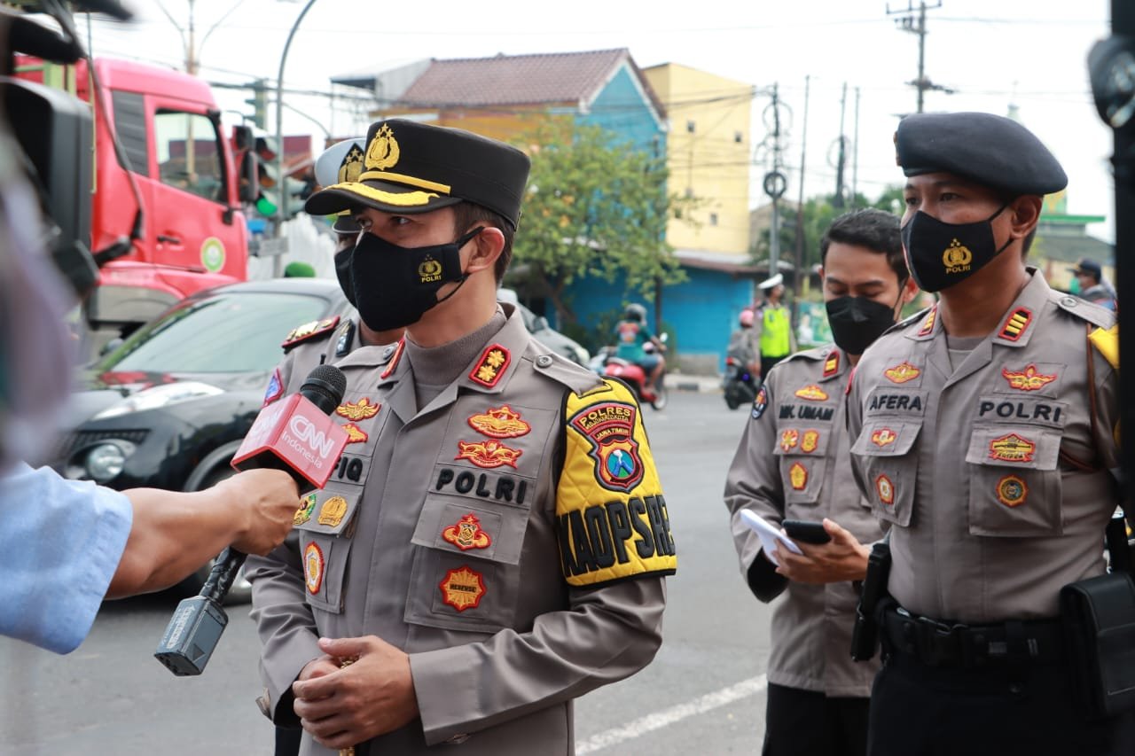 Kapolresta Mojokerto Sebut Arus Balik Mudik Terpantau Cukup Landai