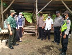 Babinsa Pugeran Koramil Gondang Bersama Polsek & UPT Distan Gondang Tanggap PMK