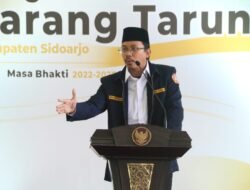 Bupati Sidoarjo Kukuhkan Pengurus Karang Taruna Periode 2022-2027