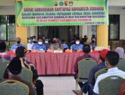 Wujudkan Pilkades Serentak Aman, Kapolresta Sidoarjo Mulai Cangkrukan Kamtibmas