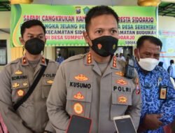Wujudkan Pilkades Serentak Aman, Kapolresta Sidoarjo Mulai Cangkrukan Kamtibmas