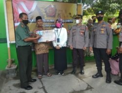 Koramil 0816/07 Kecamatan Krembung Kabupaten Sidoarjo Melaksanakan Kegiatan BLTP- Minyak Goreng Tahun 2022