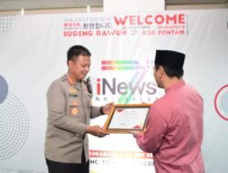 Kapolresta Sidoarjo Terima Penghargaan di Tujuh Tahun iNews