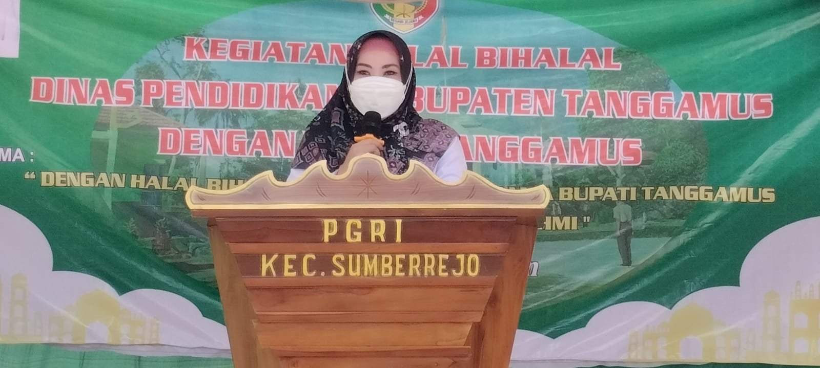 Bupati Tanggamus Hadiri Halal Bihalal Dinas Pendidikan