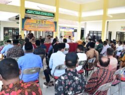 Kapolresta Sidoarjo Cangkrukan Kamtibmas Jelang Pilkades di Wonoayu