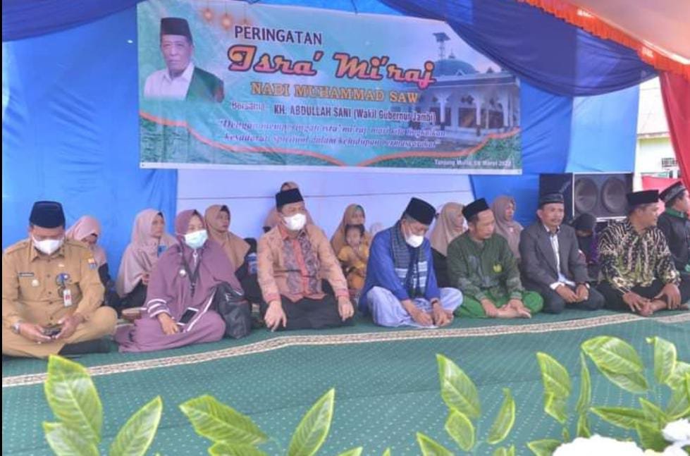 Wabup Muaro Jambi Turut Dampingi Wagub Jambi Hadiri Peringatan Isra Mi'raj