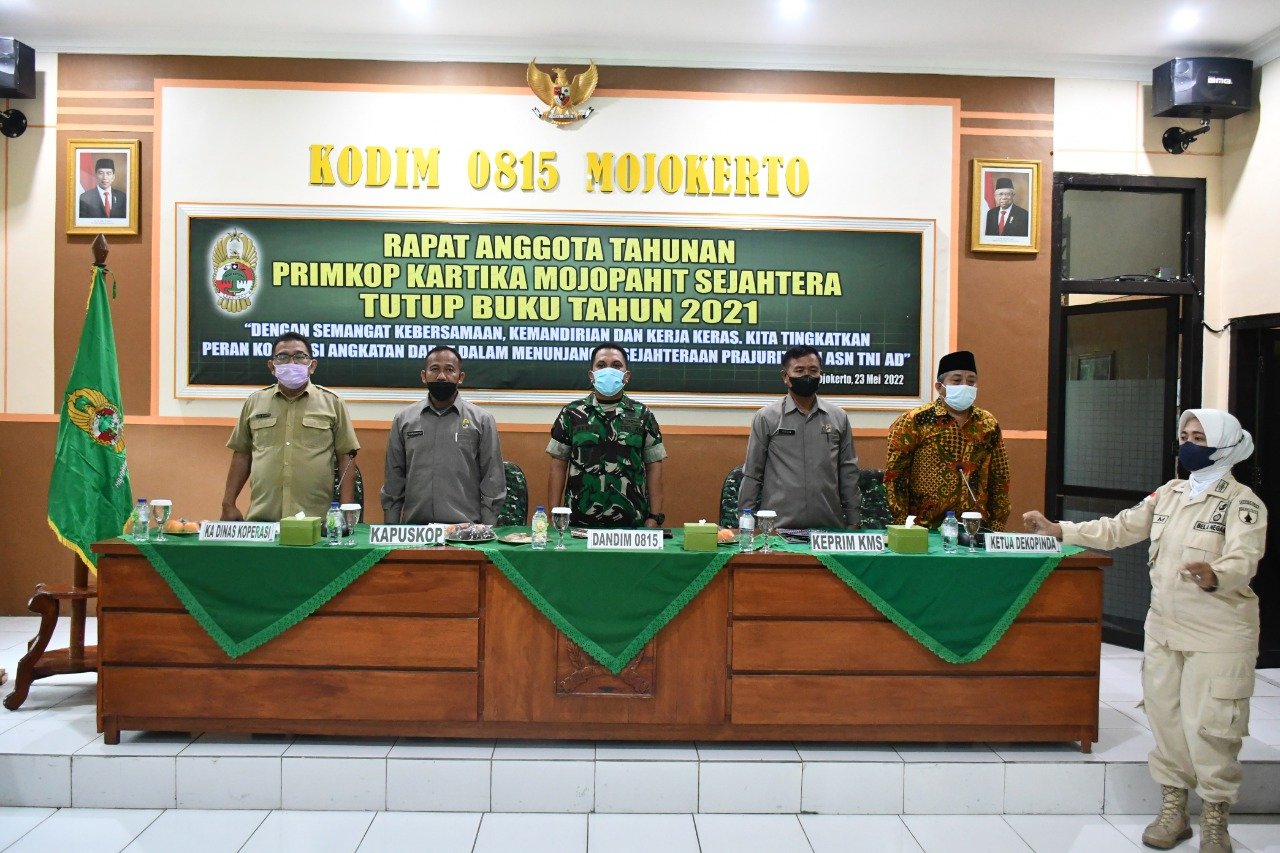 Dandim 0815/Mojokerto Buka RAT Primkop KMS 2021