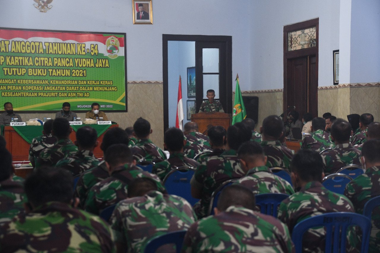 Kasilog Korem 082/CPYJ Secara Resmi Buka RAT Primkop Kartika Citra Panca Yudha Jaya Tutup Buku Tahun 2021