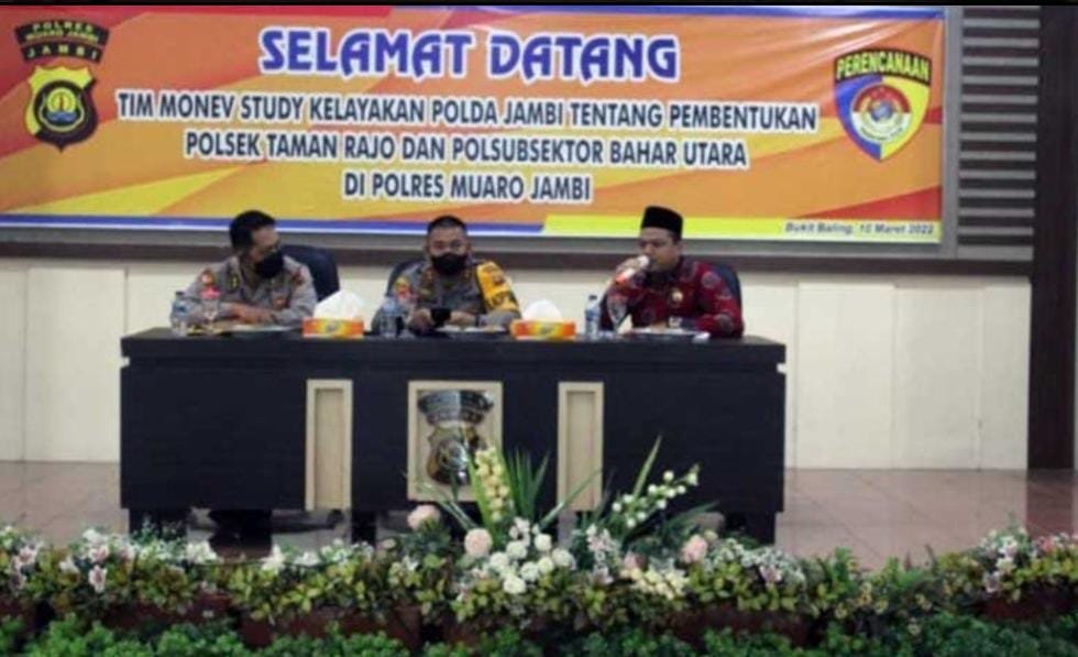 Ketua DPRD Muaro Jambi Yuli Setia Bakti Hadiri Studi Kelayakan Polsek Taman Rajo dan Polsubsektor Bahar Utara