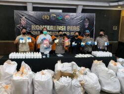 Polres Mojokerto Kota Amankan Barang Bukti Narkoba Senilai Rp 10 Miliar