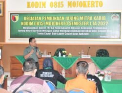Bina Mitra Karib, Dandim 0815/Mojokerto Rangkul Komponen Masyarakat