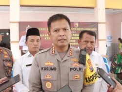 Cangkrukan Kamtibmas di Desa Pamotan, Kapolresta Sidoarjo Ingatkan Pelanggaran Pilkades