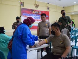 Siap Amankan Pilkades, Personel Polresta Sidoarjo Lakukan Pemeriksaan Kesehatan