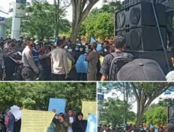 Aksi Keluarga Besar Kesultanan Bacan, Polres Halsel Didatangi Ratusan Massa