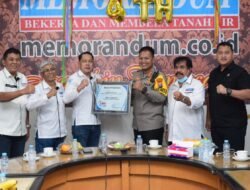 Kapolresta Sidoarjo Mitra Terbaik Media Online Memorandum