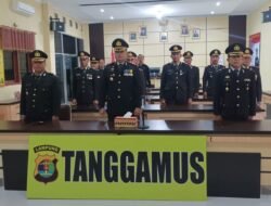 Polres Tanggamus dan Jajaran Ikuti Upacara Harlah Pancasila Secara Virtual