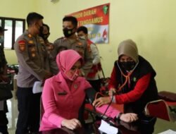 Sambut Hari Bhayangkara ke 76, Polres Tanggamus Gelar Donor Darah