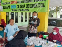 Jelang Pra Hari HANI 2022 BNNK Sidoarjo Bersama Puskesmas Buduran Giat Pengobatan Gratis
