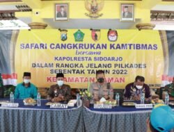 Bertemu 23 Calon Kades di Wilayah Taman, Kapolresta Sidoarjo Berharap Terus Guyub Rukun