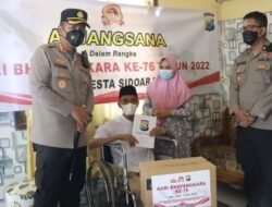 Jelang Hari Bhayangkara Ke-76, Polresta Sidoarjo Lakukan Anjangsana