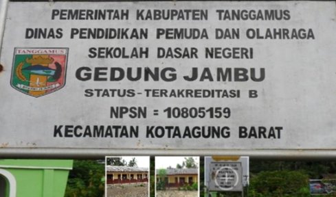 Diduga Lakukan Pungli, Kepala Sekolah SDN 1 Gedung Jambu Kabupaten Tanggamus Terkesan Kebal Hukum