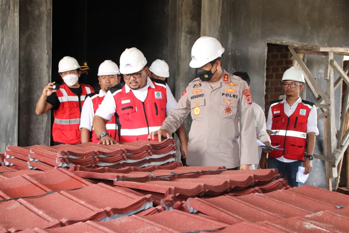 Kapolda Lampung Cek progress Pembangunan Mako Polres Pringsewu