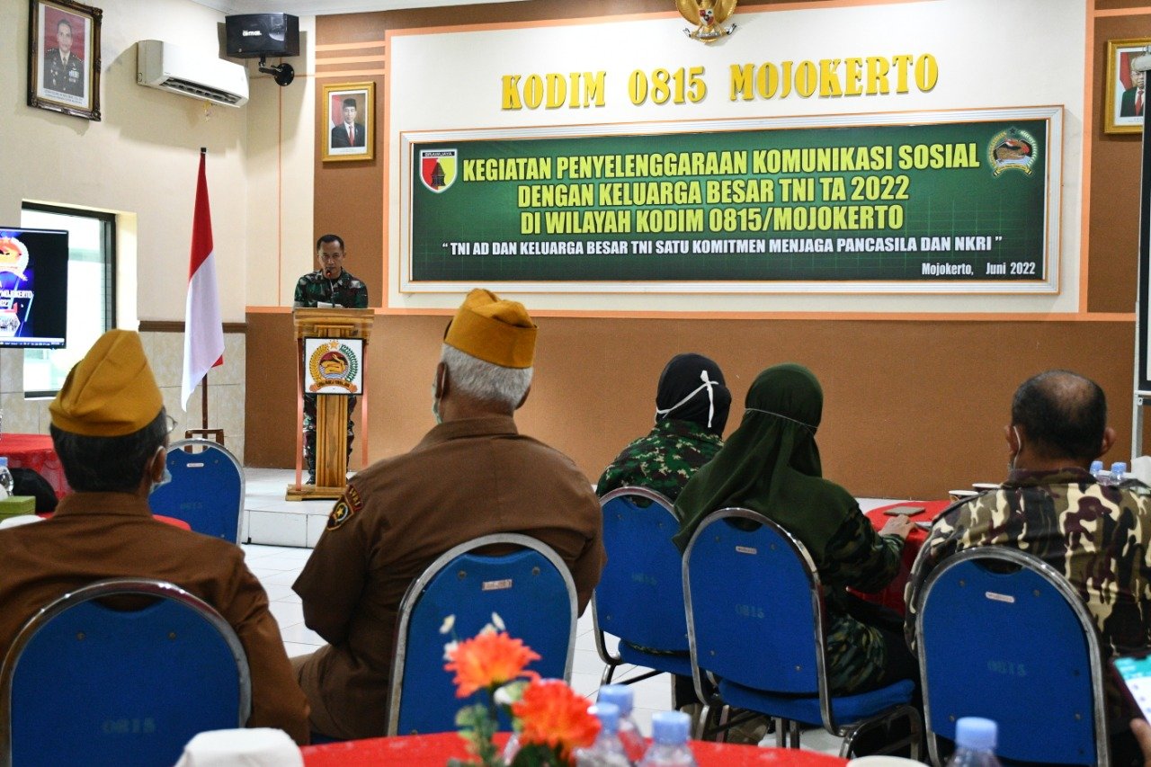 Komsos Bersama KBT, Kodim 0815/Mojokerto Satukan Komitmen Jaga Pancasila